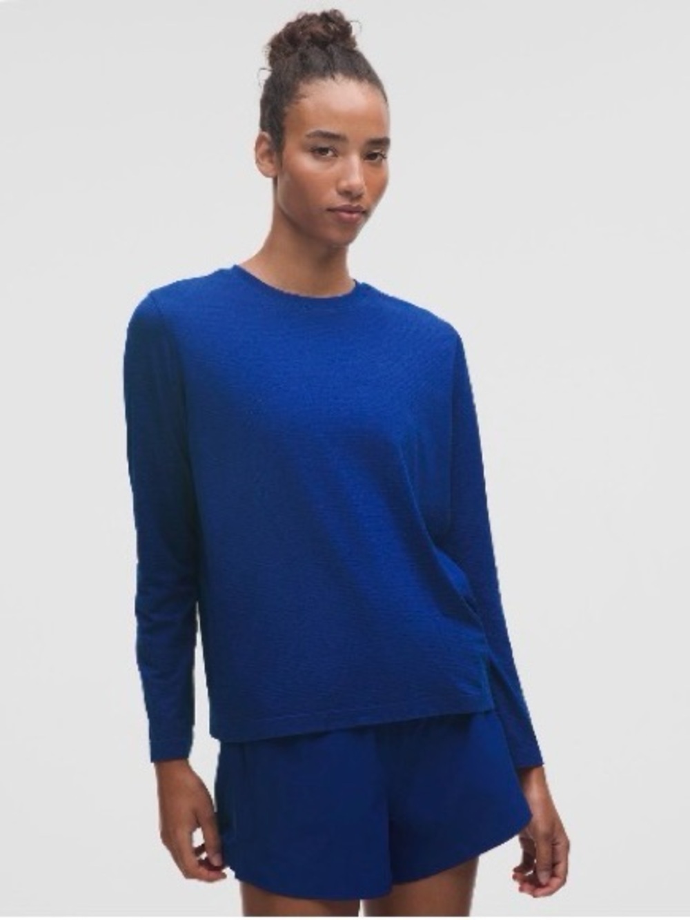 Lululemon Swiftly Relaxed Long Sleeve Top Deep Sea Blue Size 10